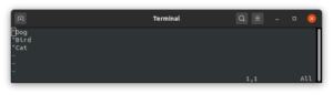 Vim tip: Visual block editing – Mark's Blog